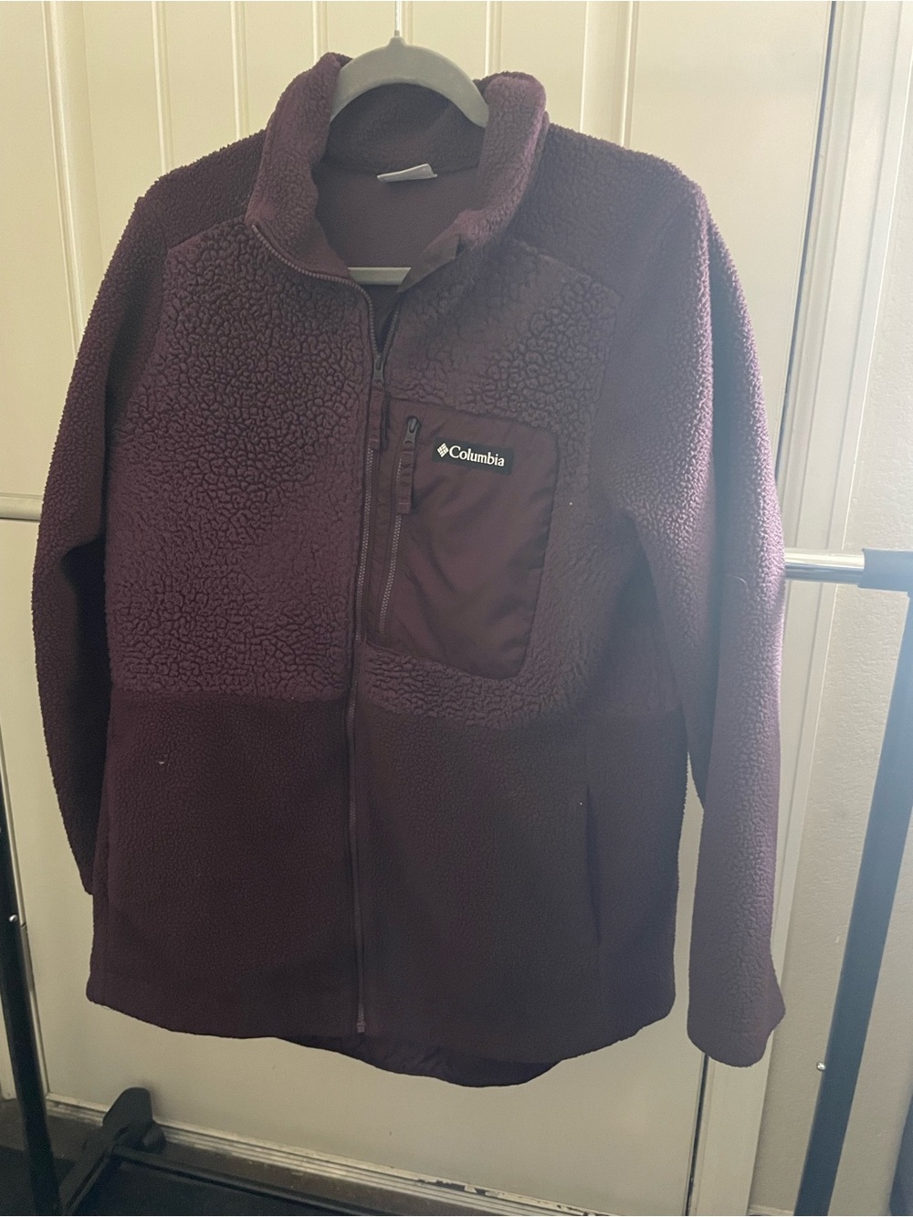 Columbia Sherpa Fleece Jacket - Maroon